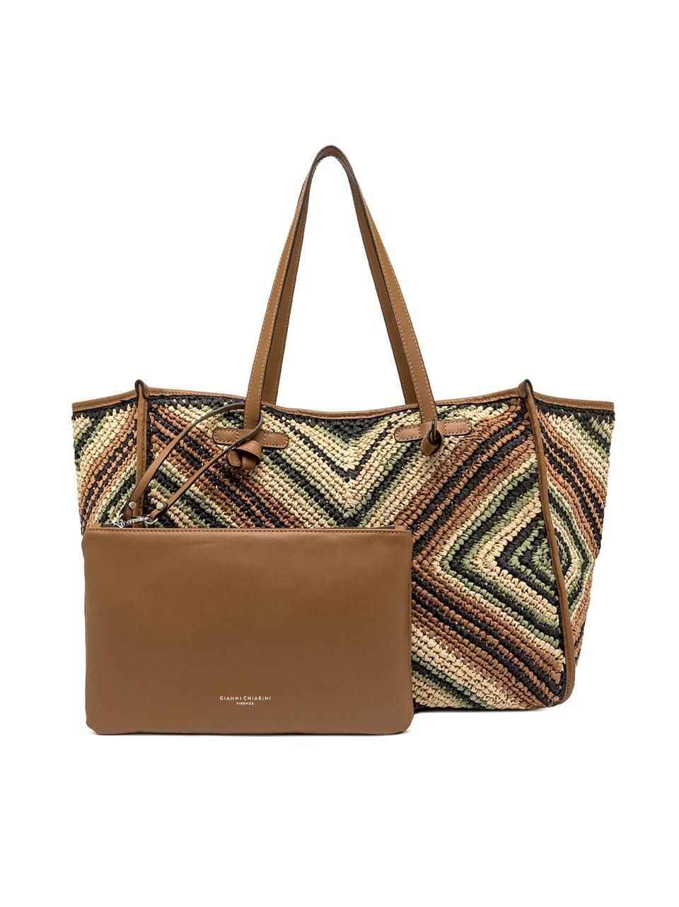 borsa matcella in paglia a telaio BS6850ESIR VILLOW MARCELLA CLUB by gianni chiarini