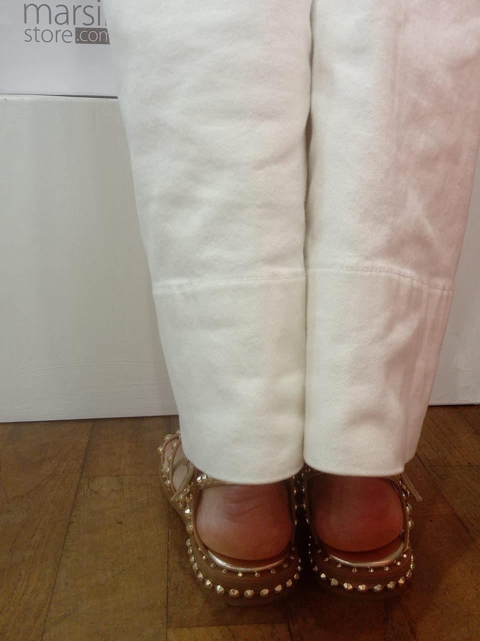 sandalo flat precious con borchie PRECIOUS ORO ASH