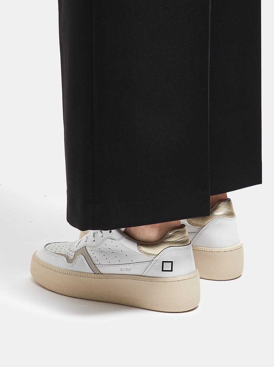 sneakers step W997-ST-CA-WM BIANCO\ORO D.A.T.E