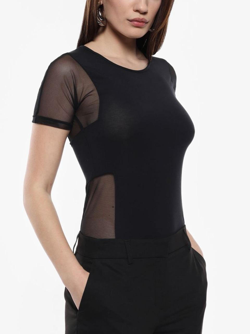t-shirt con tulle TZ29JGD N SELECTED