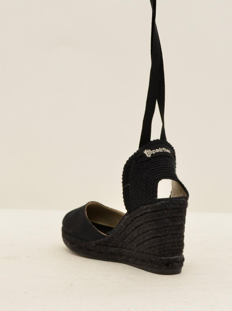 sandalo conlaccio alla caviglia e zeppa in tinta COLIN COLOR NERO ESPADRILLAS