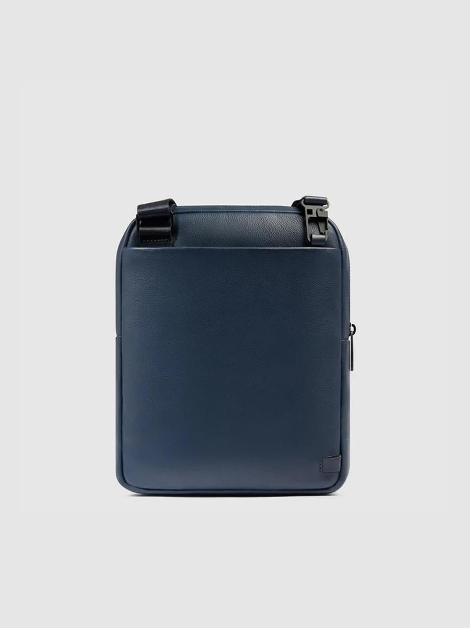tracolla zip verticale grande CA1816W137 BLU PIQUADRO