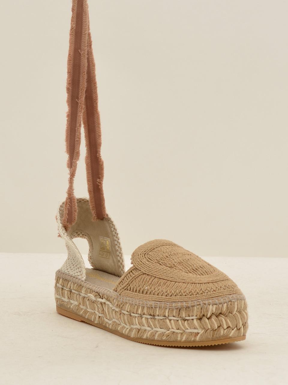 sandalo a t zeppa bassa DUNE CORDELA TURRON ESPADRILLAS