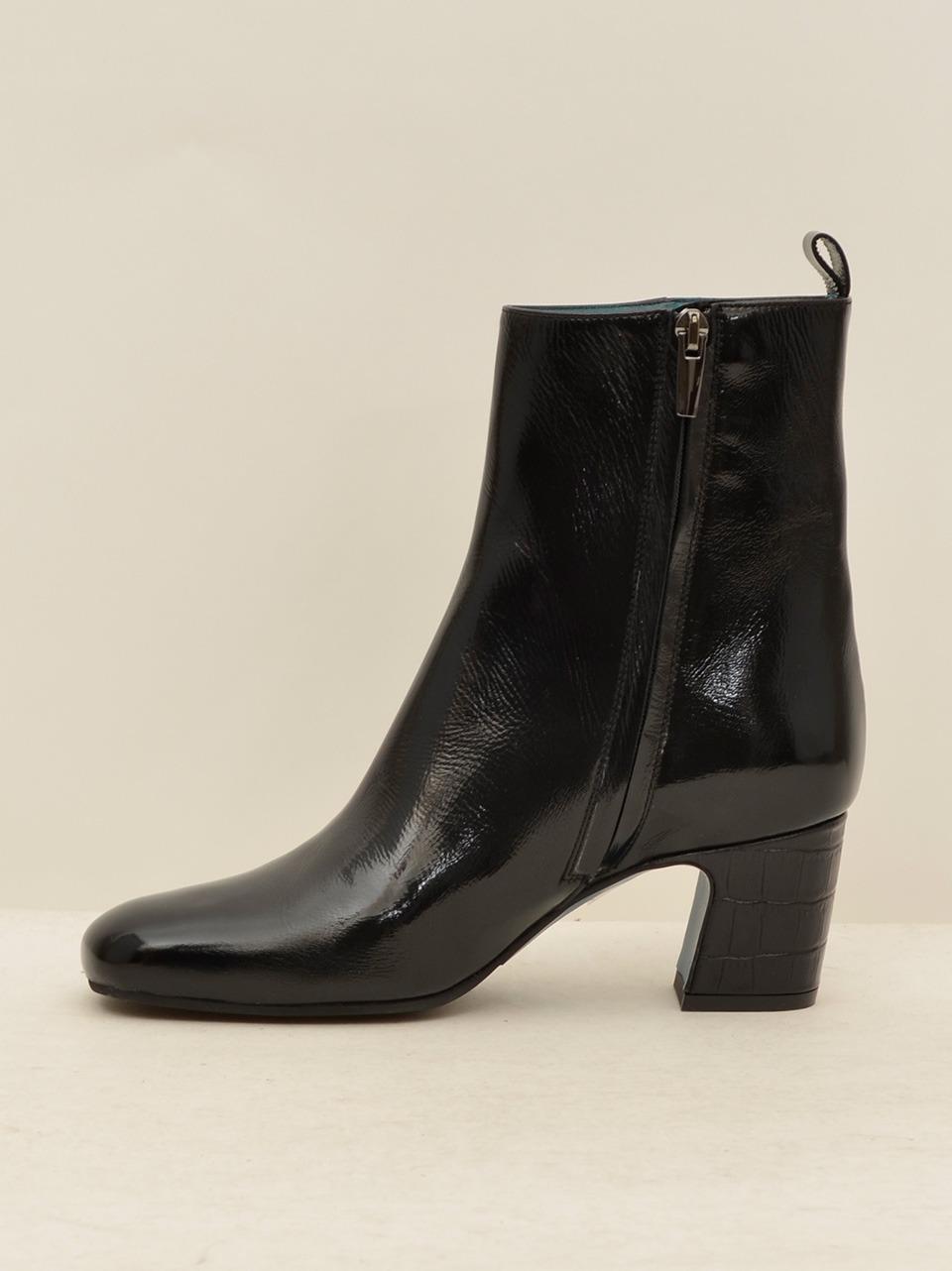 stivaletto con zip tacco h 59 mm MANUELA NERO ALESSANDRO DELAIA