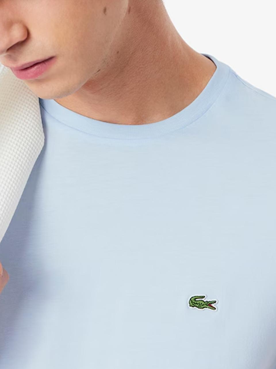 t shirt in pima TH6709 T01 LACOSTE