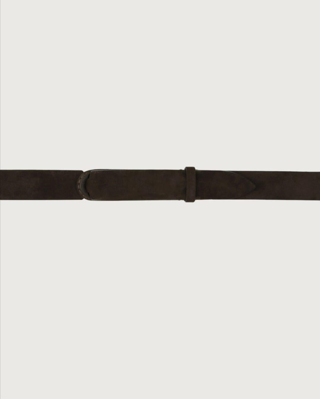 cintura nobuckle camoscio e tessuto NB0002 SUETESTA DI MORO ORCIANI NOBUCKLE