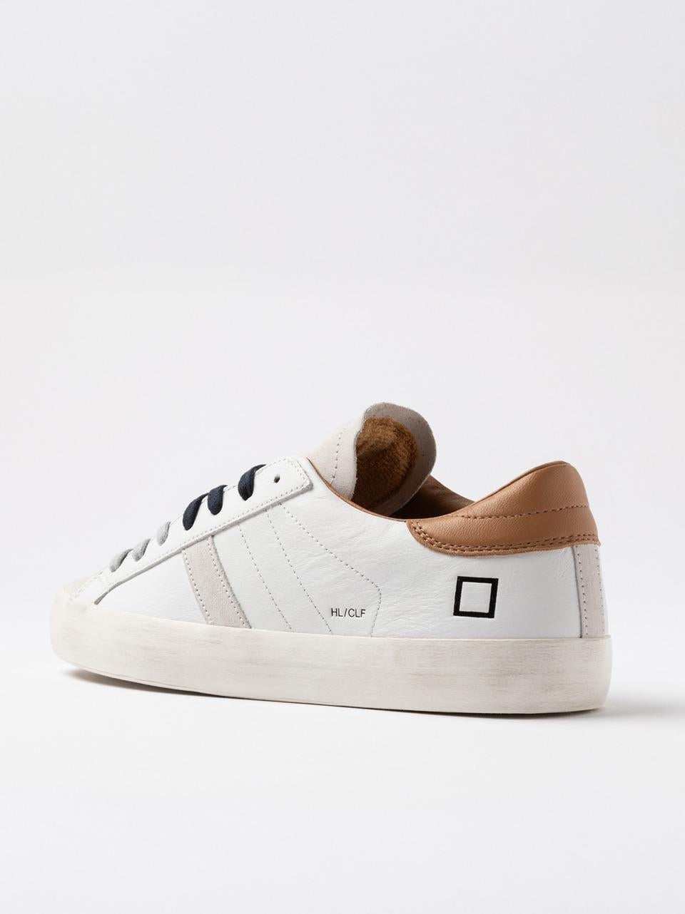 sneakers hill low M441-HL- WIWHITE CUOIO D.A.T.E