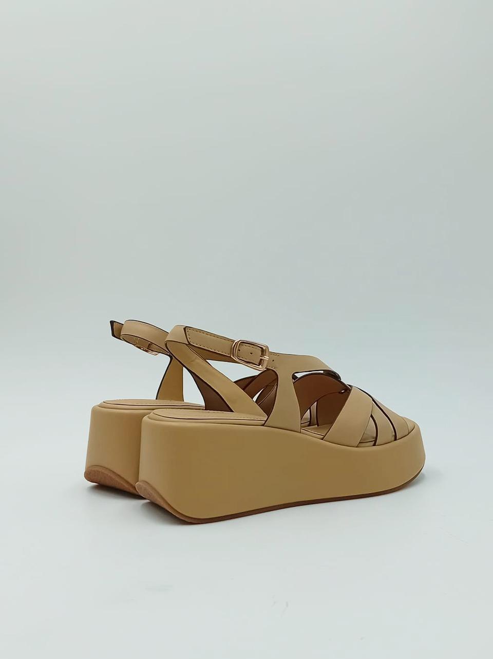 sandalo zeppa asimmetrico BN5811 PAPIRO ELVIO ZANON