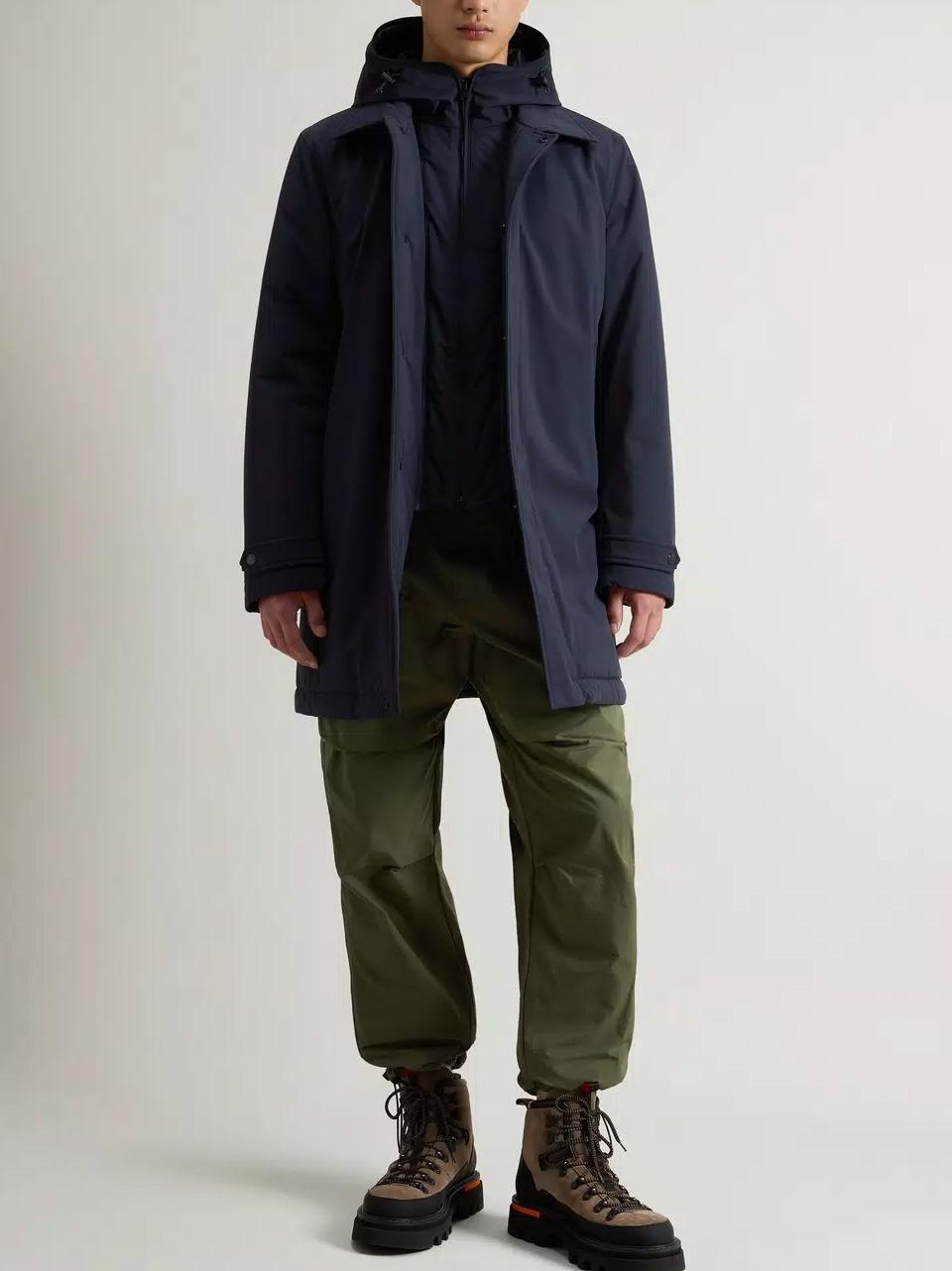 piumino liscio strech lungo OU0928 3989 WOOLRICH