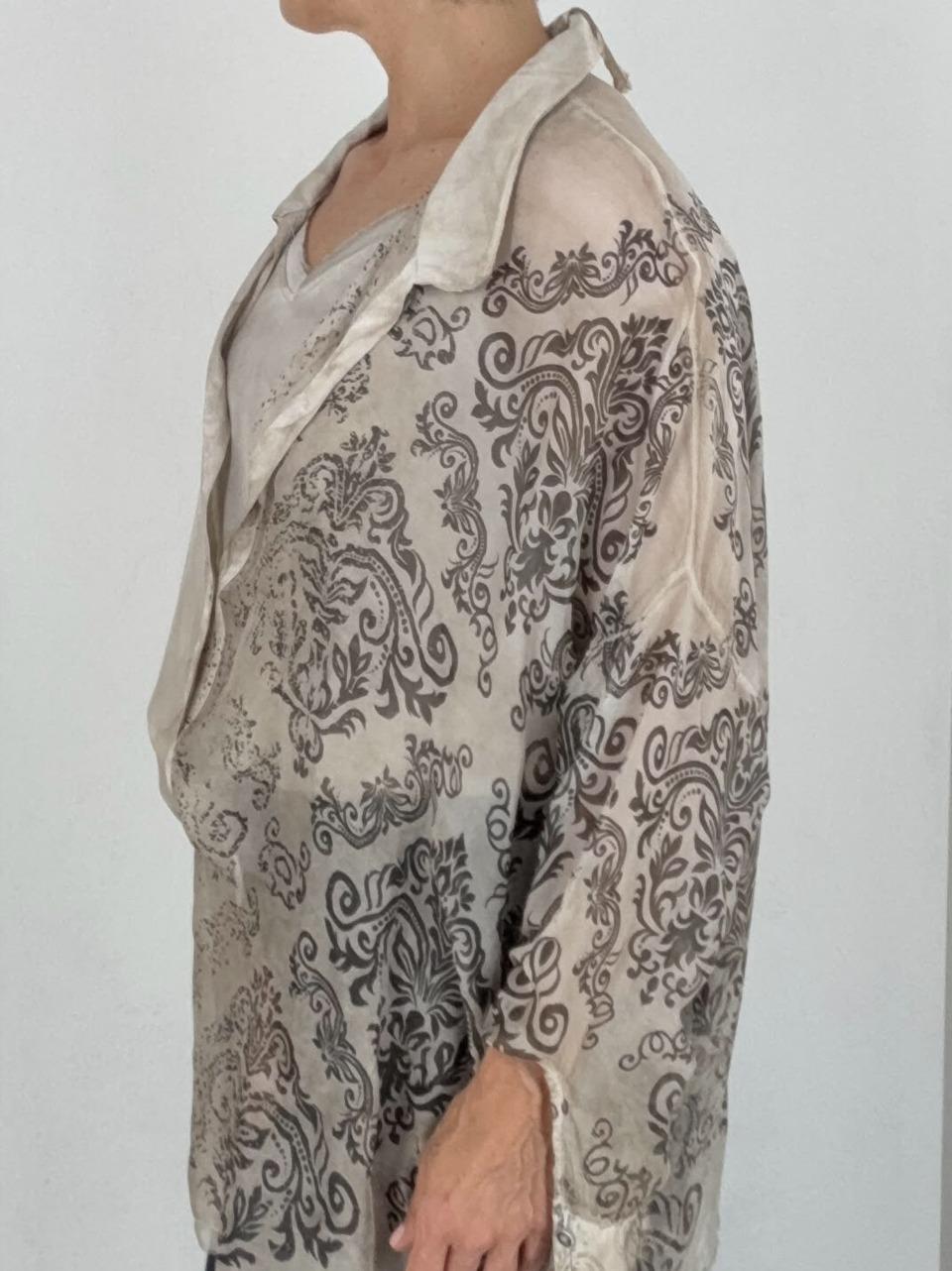 camicia roxy S296 STARFISH SANCTA MUERTE