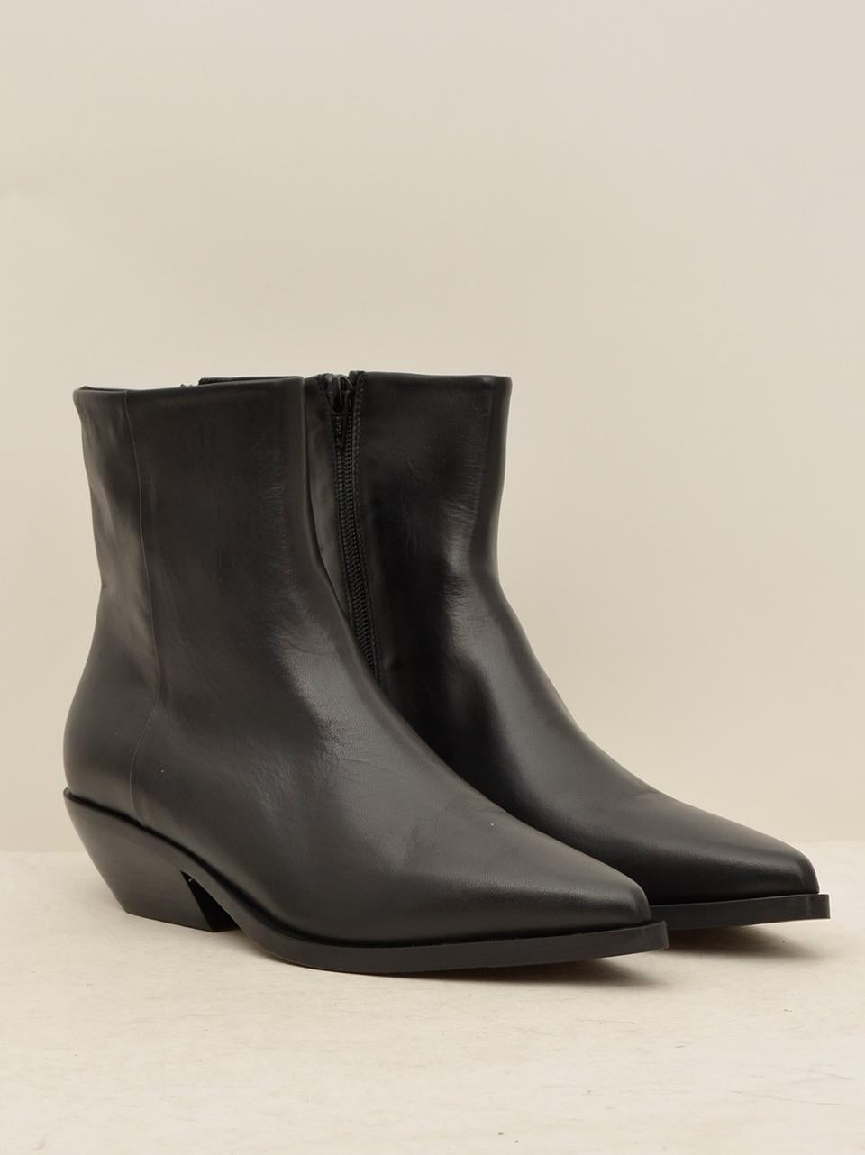 stivaletto con zip interna E4021 NERO ELENA IACHI