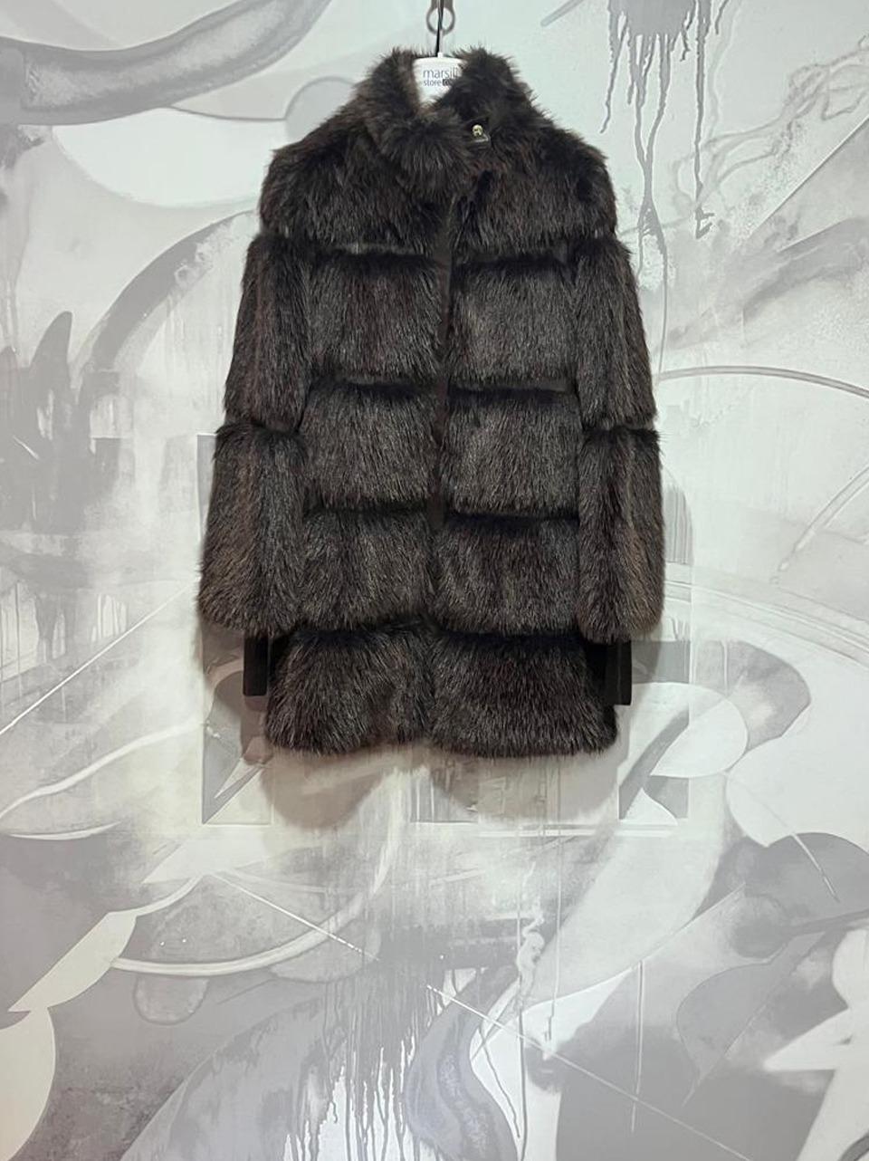 ecopelliccia mid 2O0175 CHOCOLATE Patrizia pepe