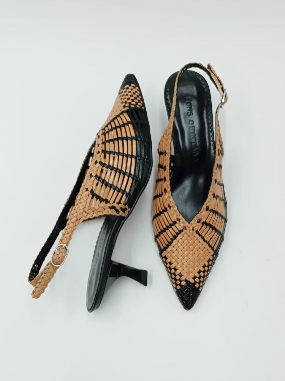 chanel intrecciato bicolor 11953 NERO TAUPE PONS QUINTANA