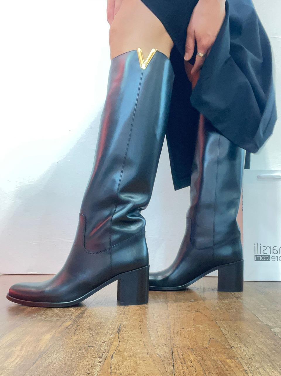 stivale a tubotacco h 50mm con accessorio 4041 NERO