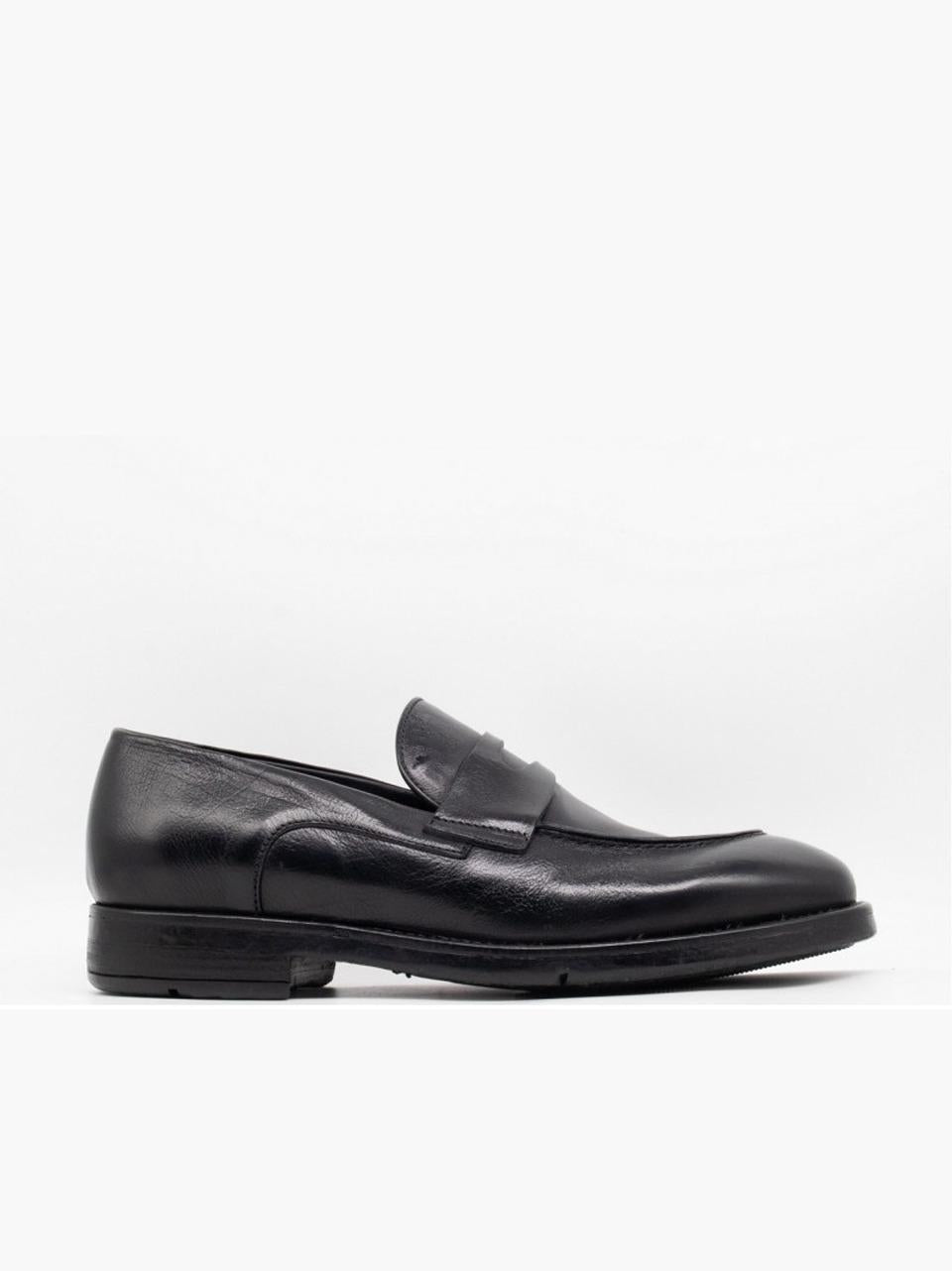 mocassino con passante GB12A NERO LEMARGO