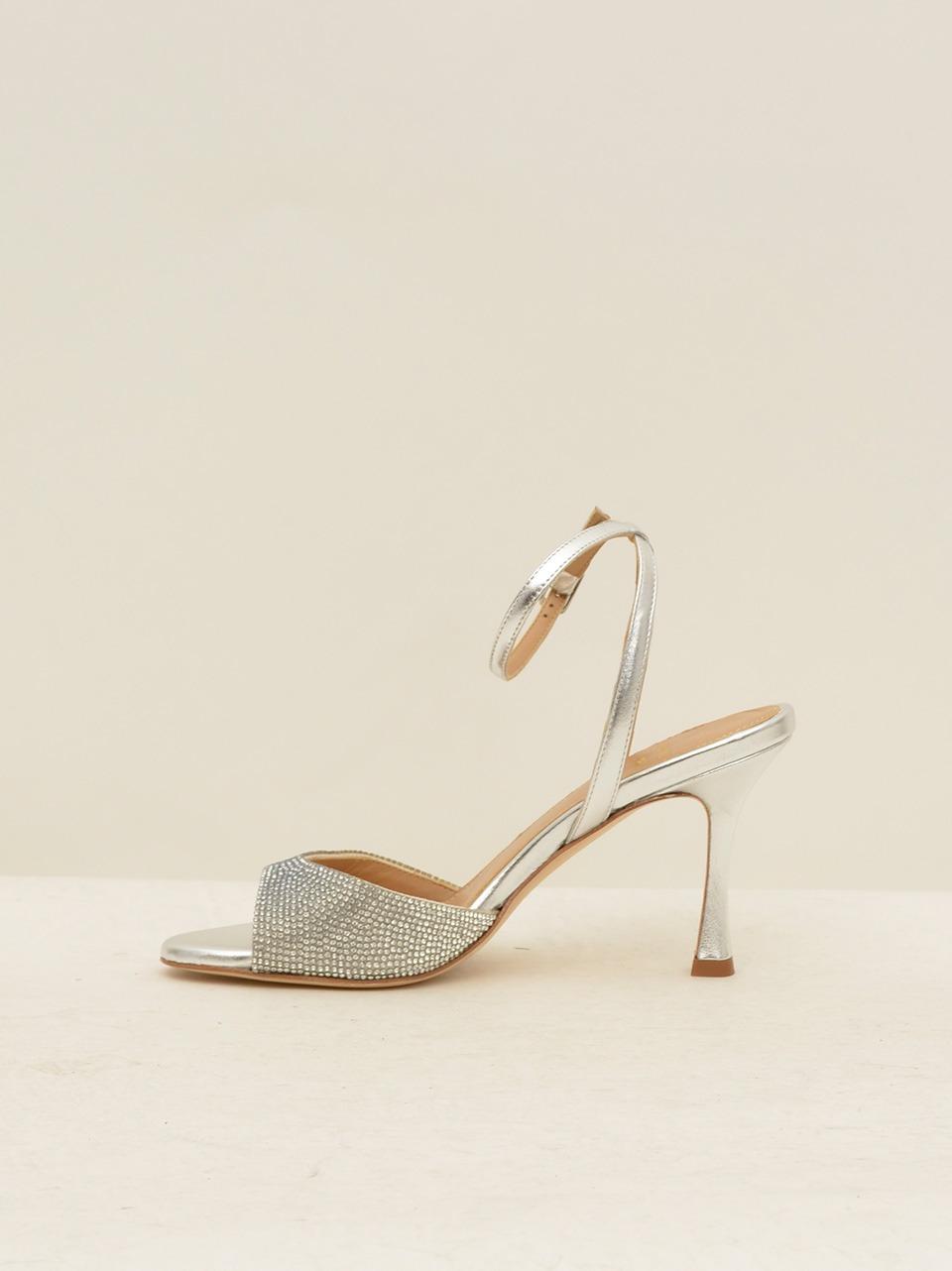 sandalo gioiello tacco 70mm 2290 ARGENTO CHANTAL