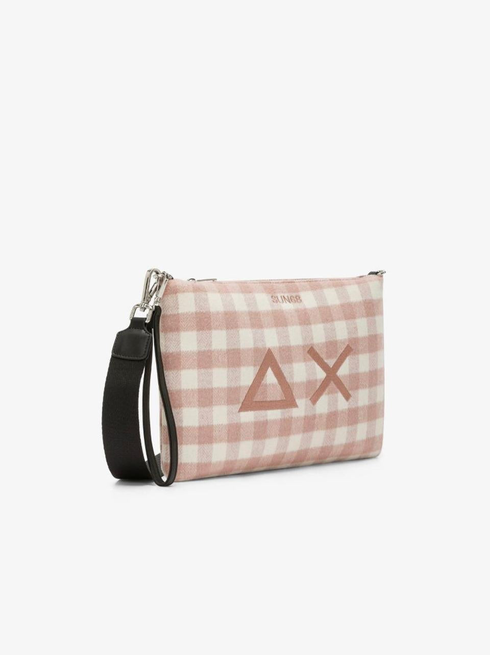 borsa pochette tartan CPX452012 ROSA SUN 68