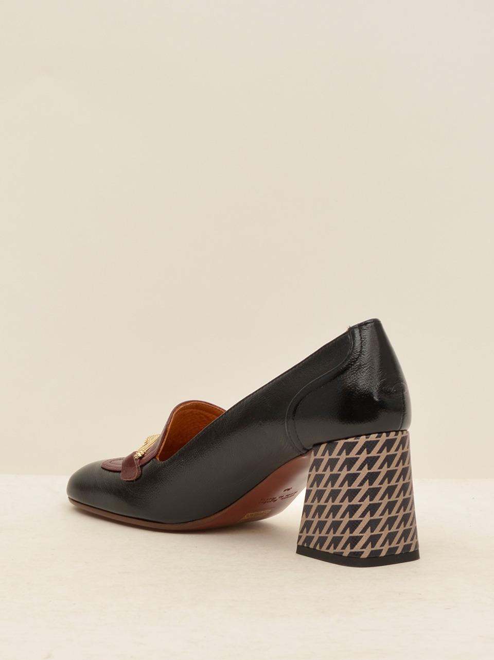 mocassino con passante tacco optical h 60 mm SOTEL NERO CHIE MIHARA