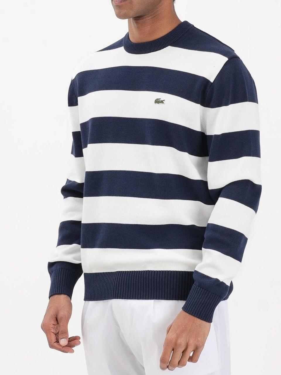 girocollo a righe AH0608 B LACOSTE