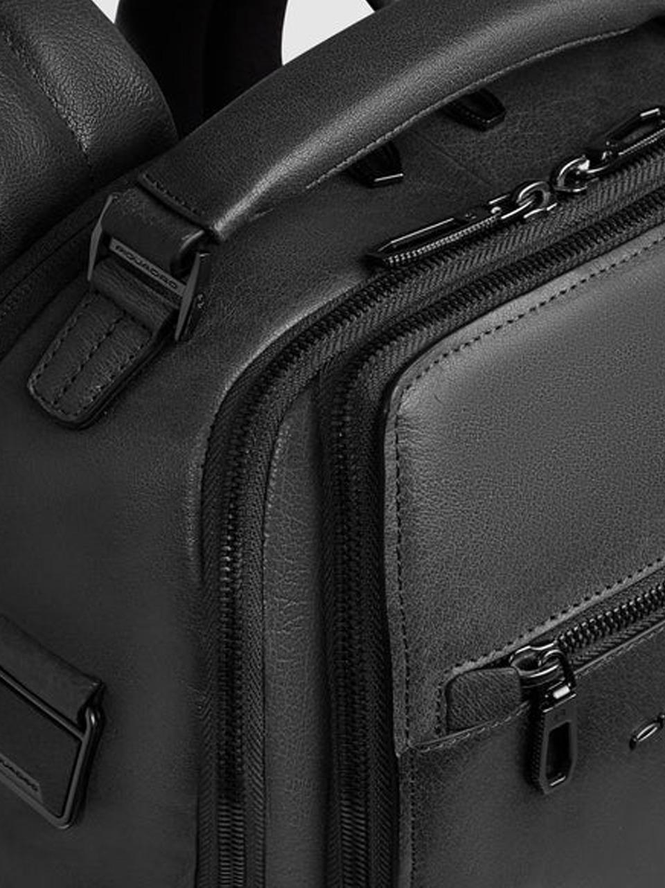 zaino 14'' in pelle bufalo CA7021S141 NERO PIQUADRO