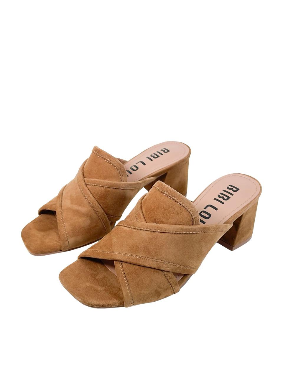 sabot tacco 50mm incrociata 509 CUOIO BIBI LOU