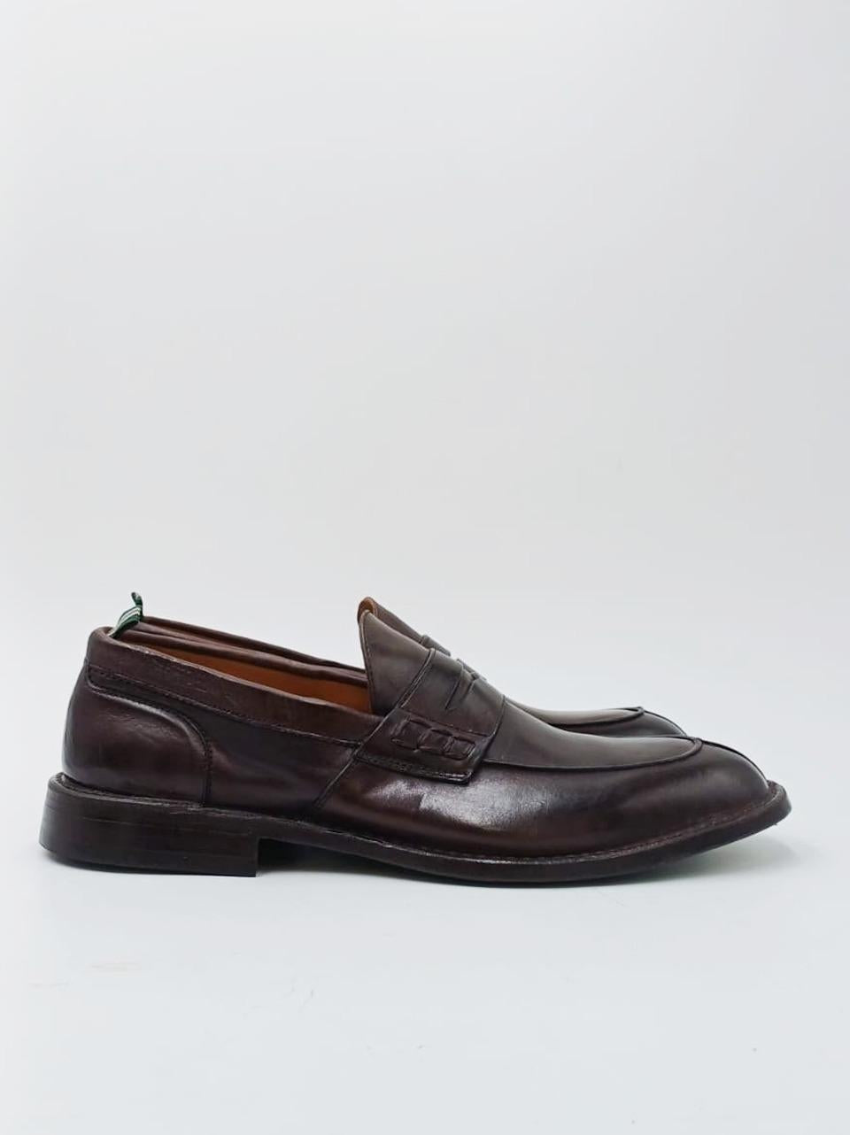 mocassino ideal con passante suola in cuoio 1024 MAREMMA432 GREEN GEORGE