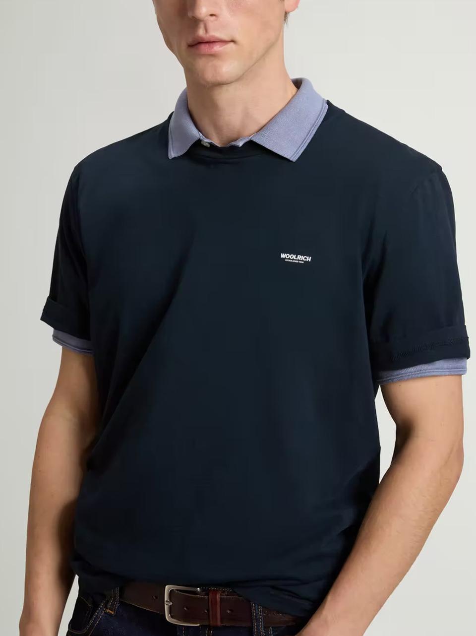 t shirt TE2013UT4061 BL WOOLRICH