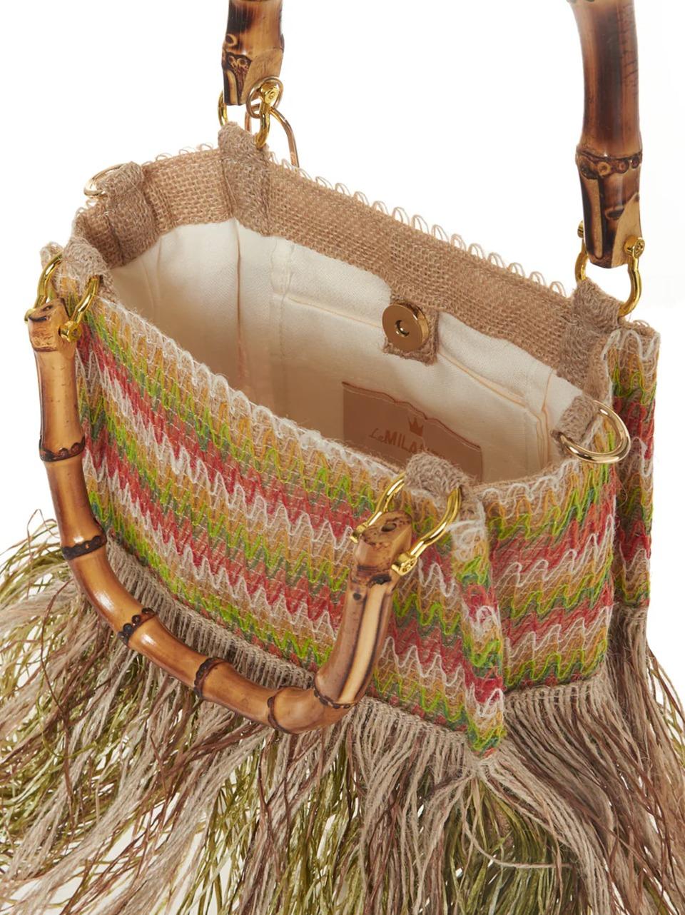 borsa con frangia lunga BEGONIA M LA MILANESA