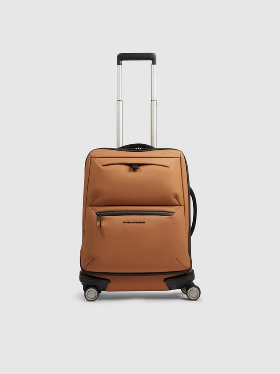 valigia trolley da cabina gommata BV6377C2OW CUOIO PIQUADRO