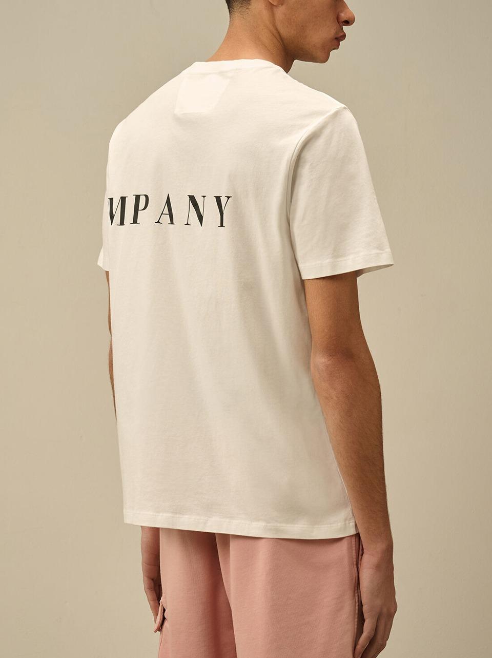 t shirt stampa macro 18CMTS139A005100W BI C.P COMPANY