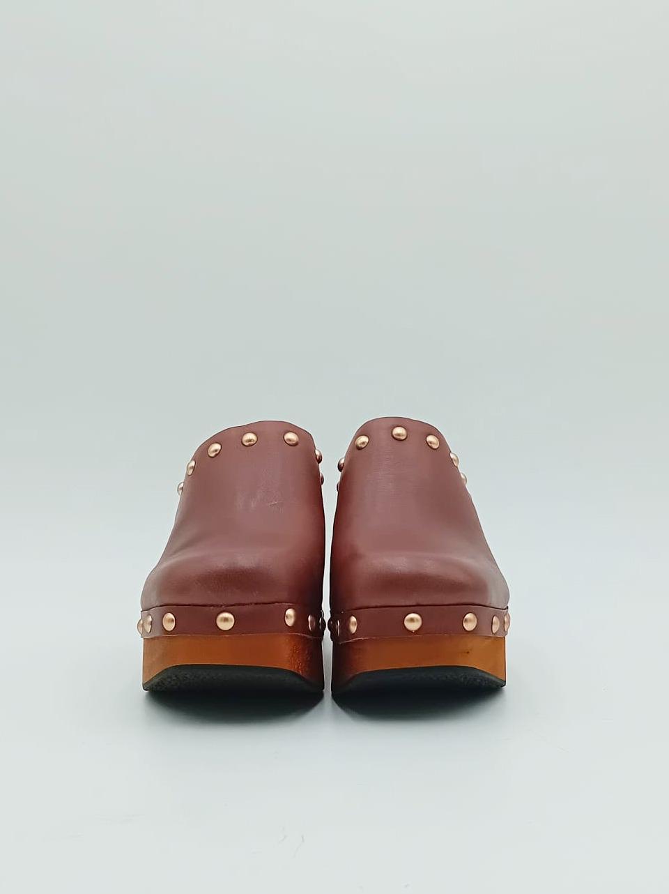 sabot monoblocco borchiato EVAG01 COFFE miss olivia