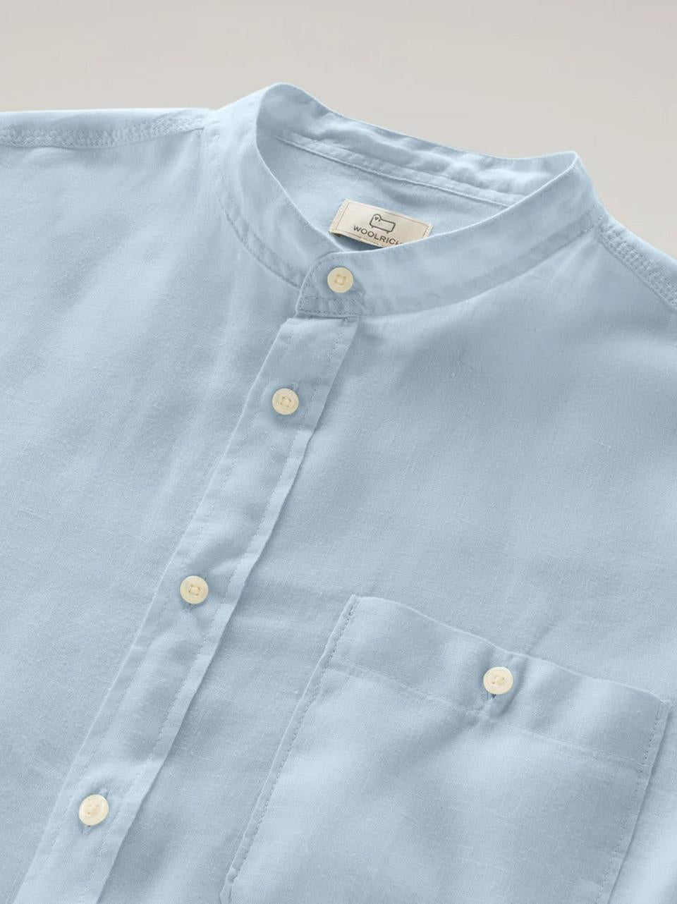 camicia in lino collo corea CFWOSI0105MRUT3372 IND WOOLRICH
