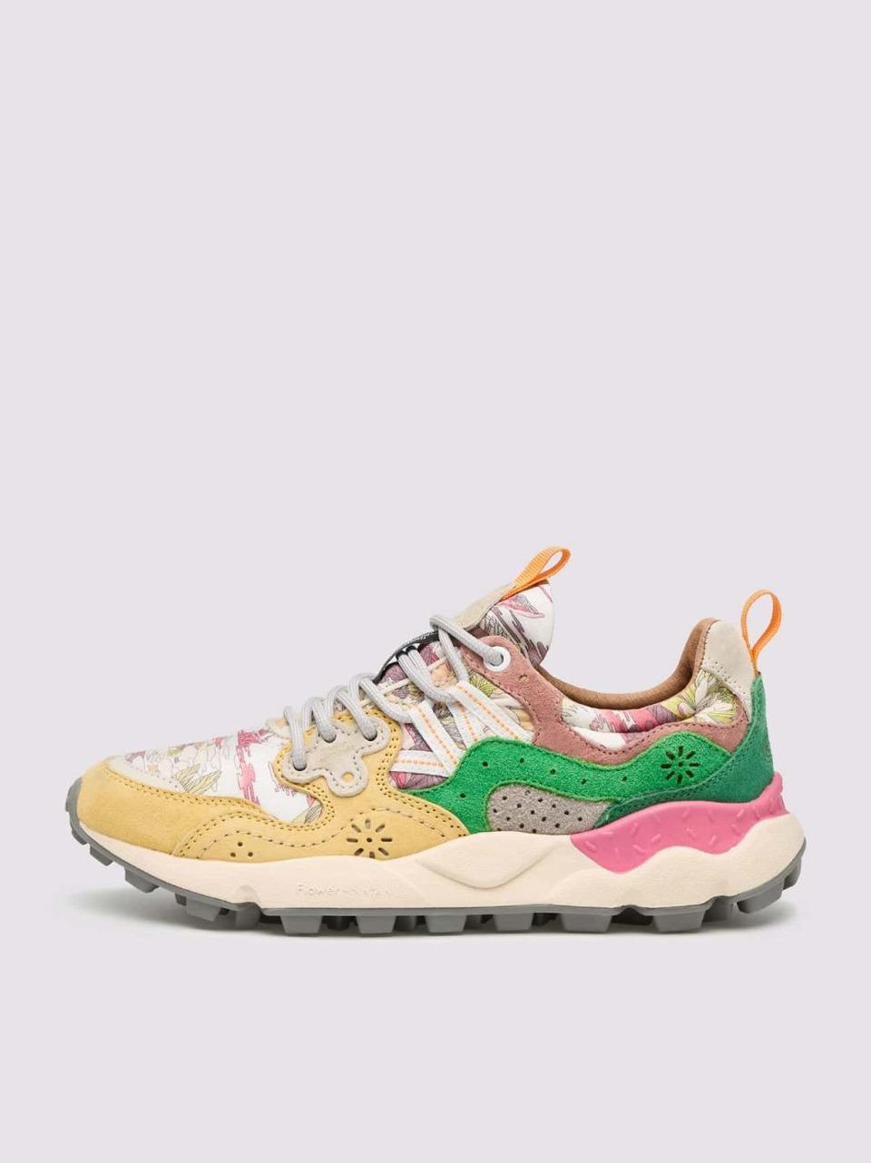 sneakers yamano3 floreale YAMANO31M45 SALMONE FLOWER MOUNTAIN