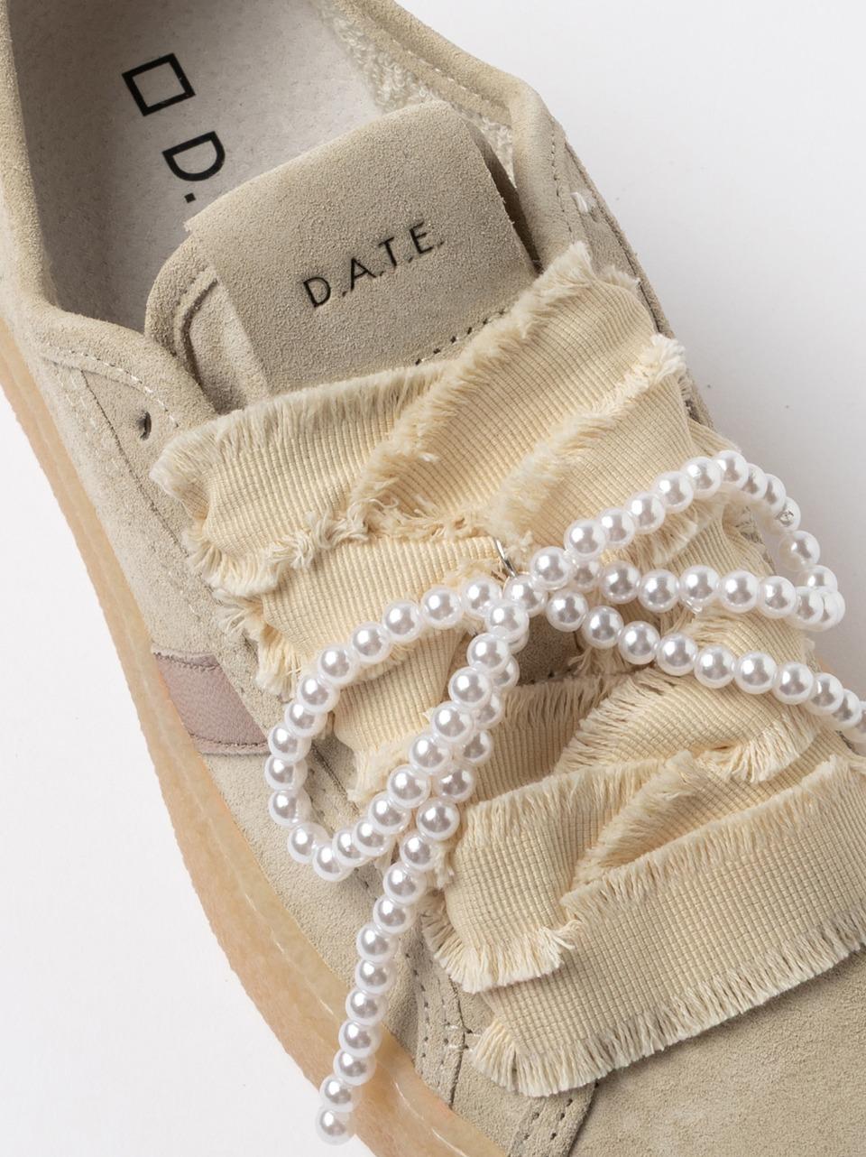 sneakers tender W441-TE-BW-BI BOW BEIGE D.A.T.E