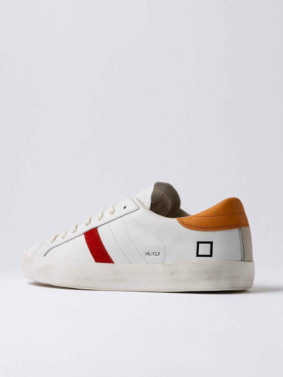 sneakers hill low HL-CA-WO WHITE ORANGE D.A.T.E