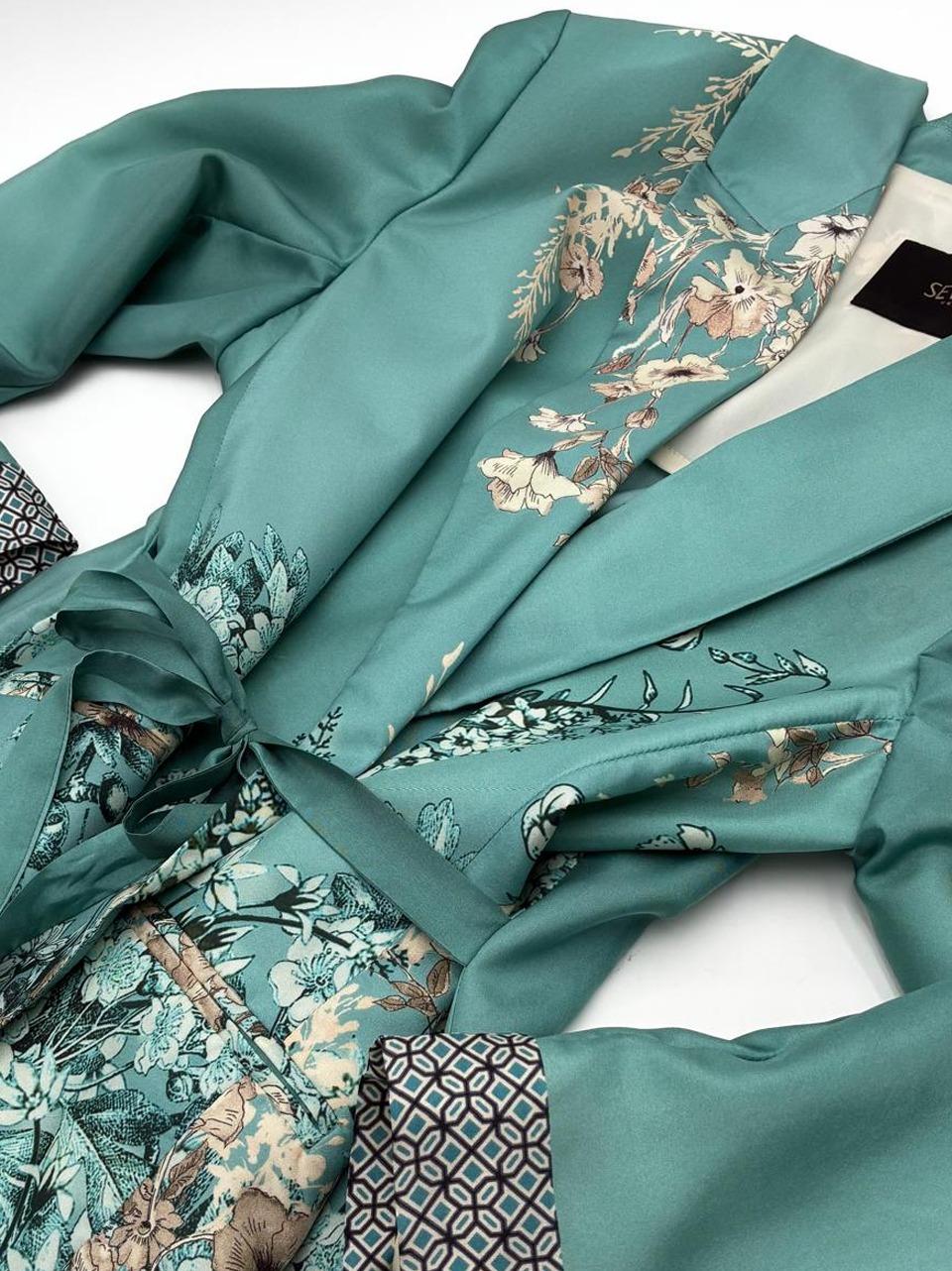giacca kimono in raso GI0951 834 SEVENTY