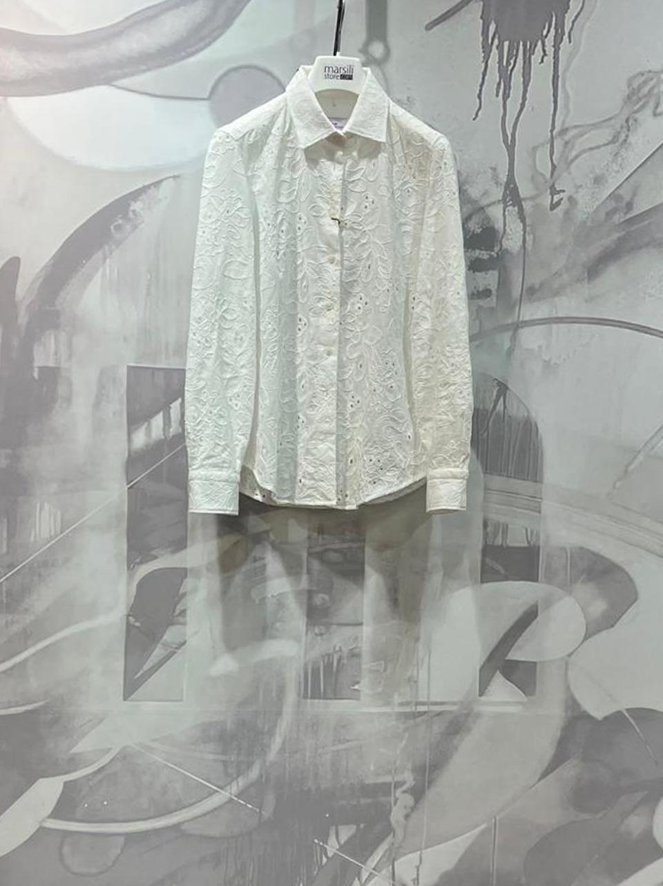 camicia san gallo D929 PAOLA B BASTONCINO