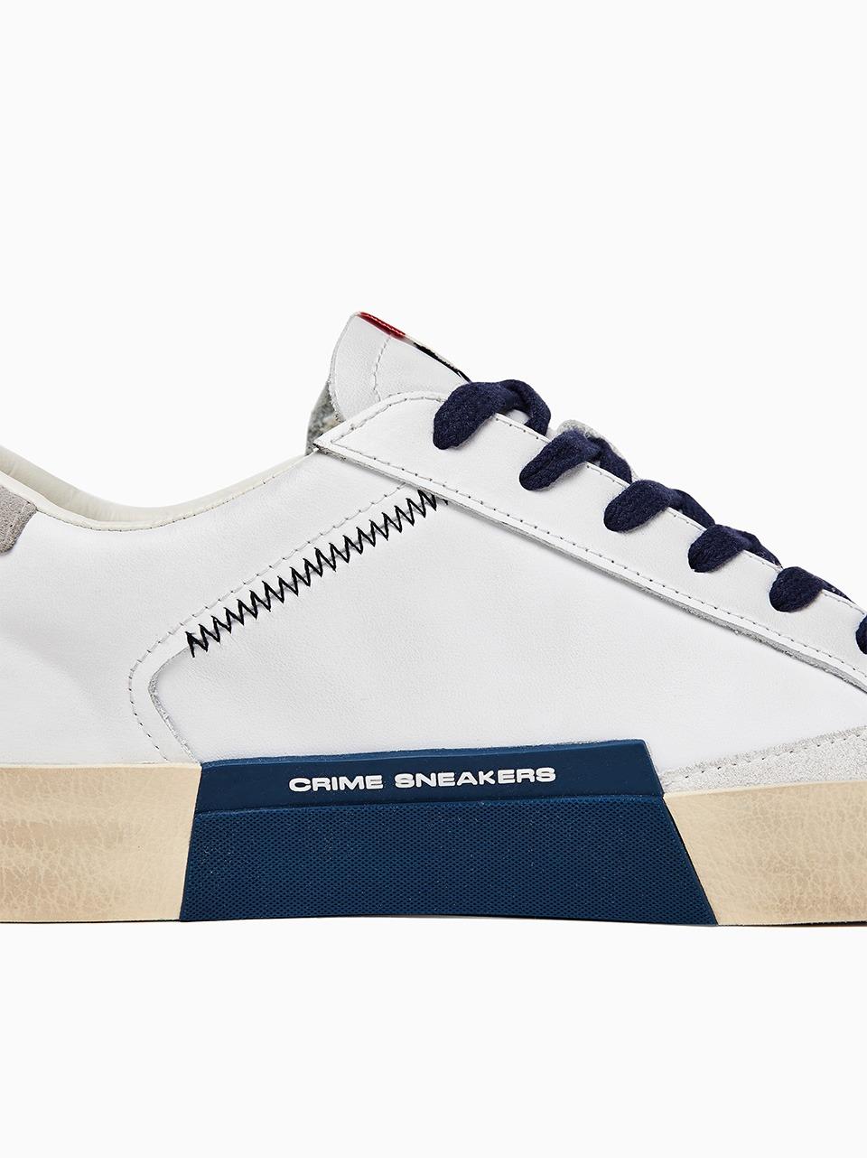 sneakers distressed 17002 BIANCO\GRIGIO CRIME LONDON