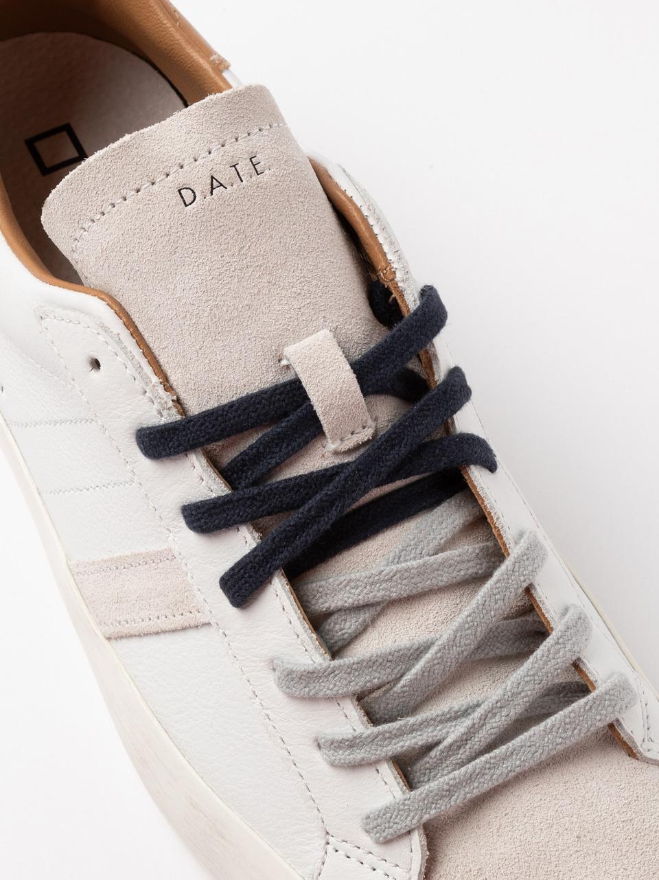 sneakers hill low M441-HL- WIWHITE CUOIO D.A.T.E