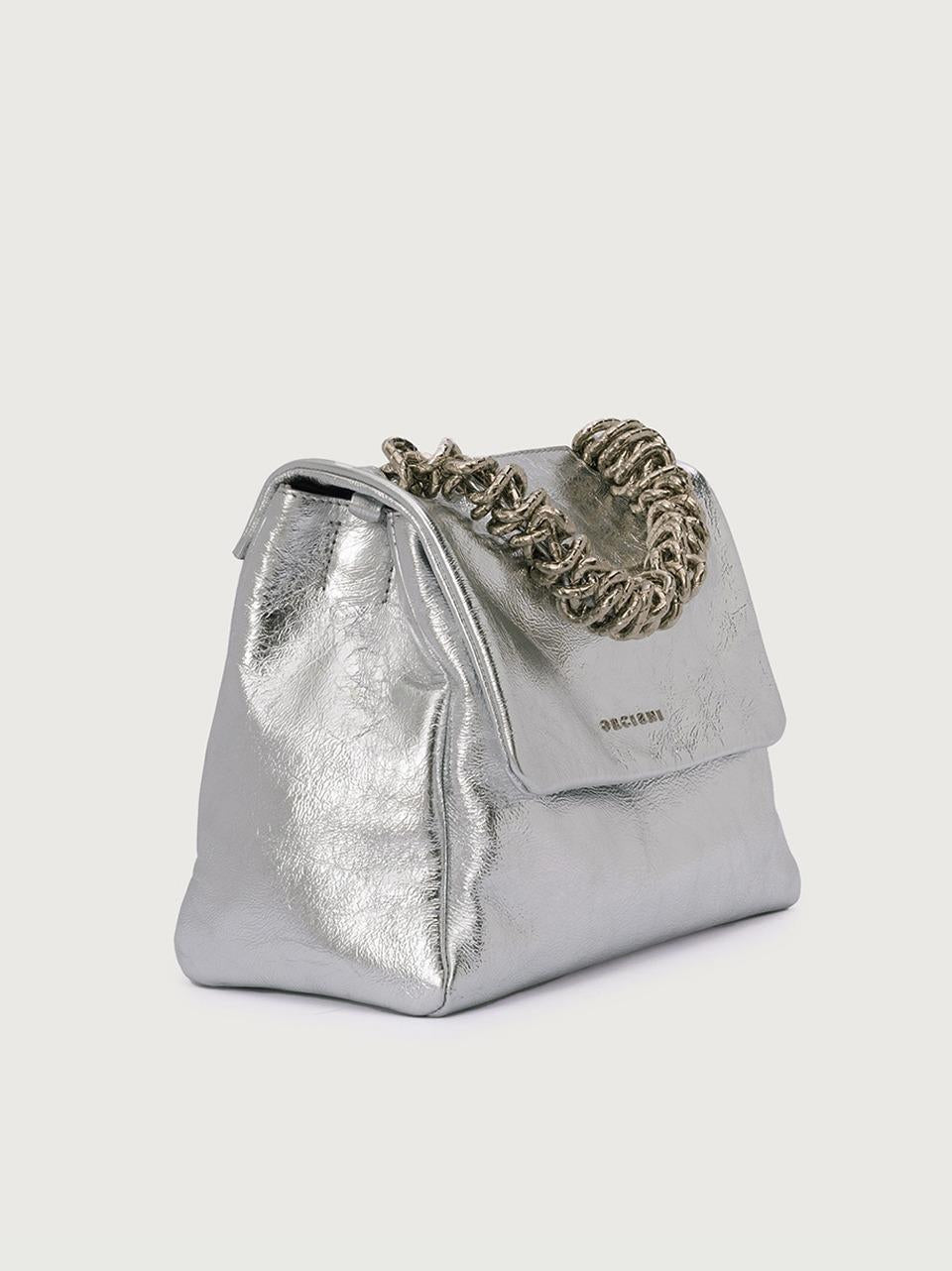 borsa sveva piccola metal B01999METAL ARGENTO ORCIANI