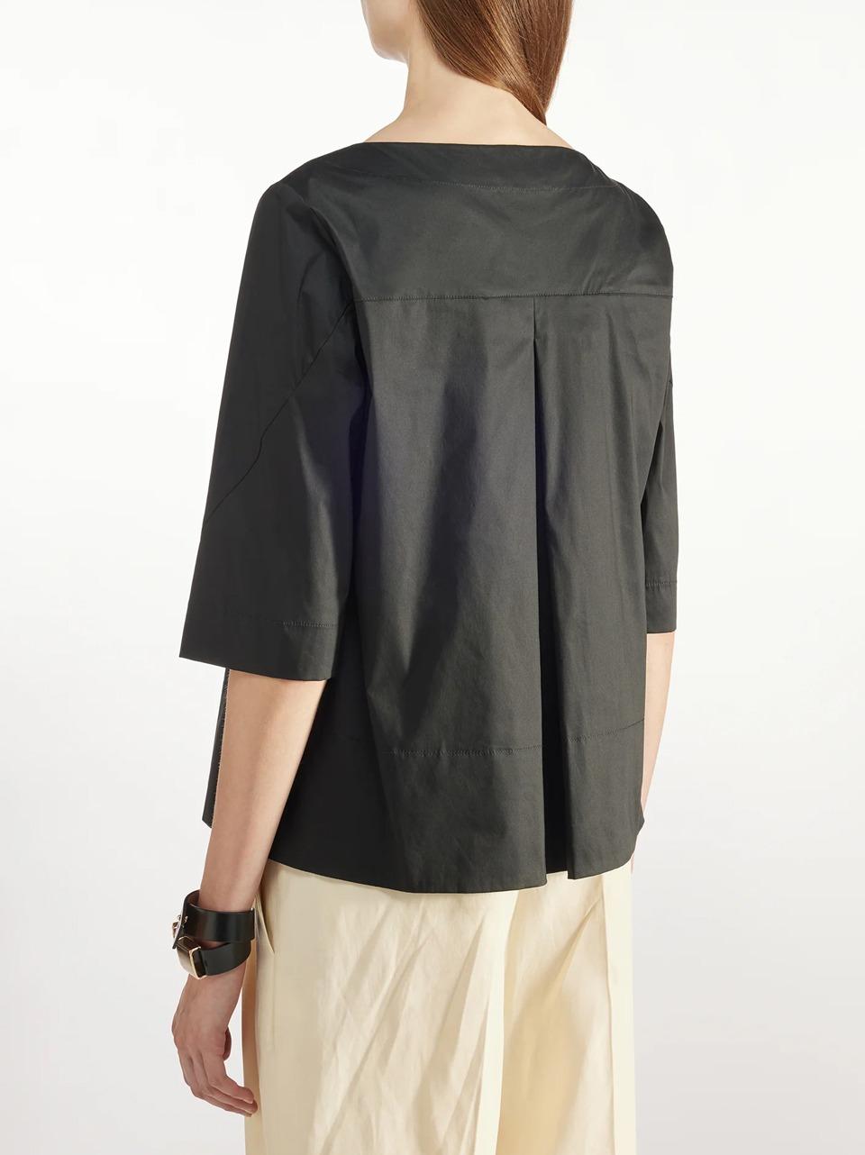 blusa in popeline S5L5SK74 NERO LIviana conti