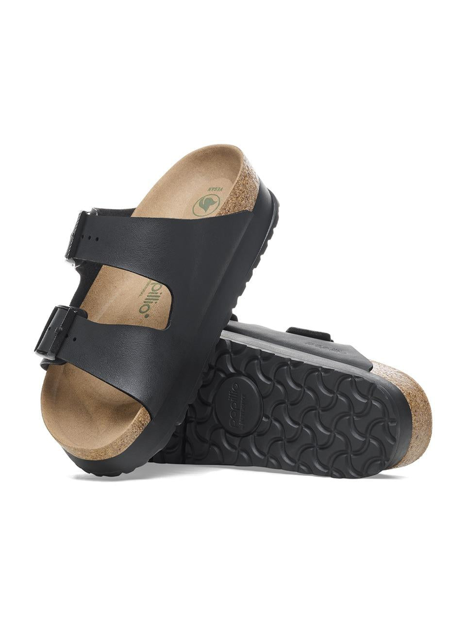 sabot arizona papillio platform ARIZONA1027385 BLACK BIRKENSTOCK