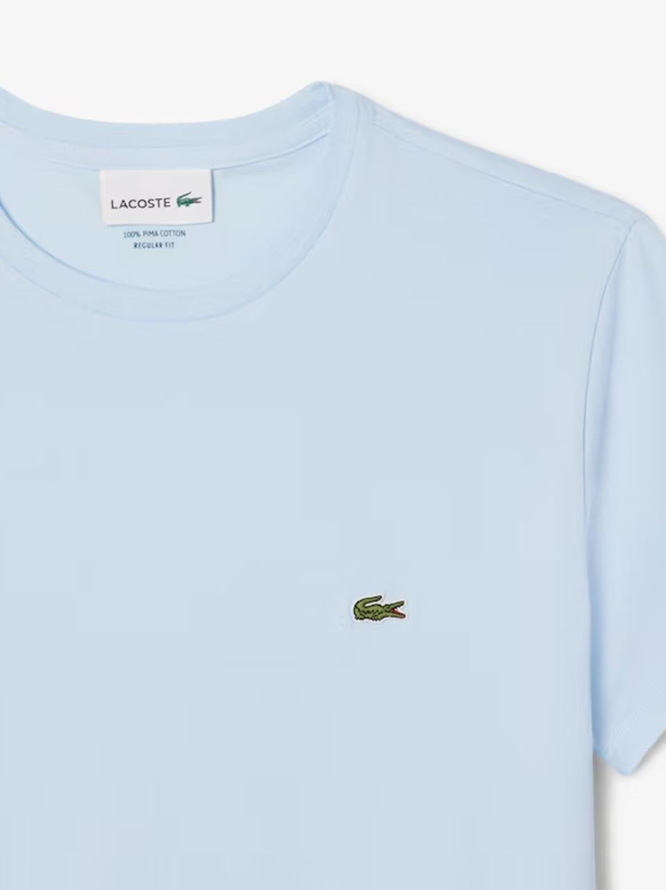 t shirt in pima TH6709 T01 LACOSTE