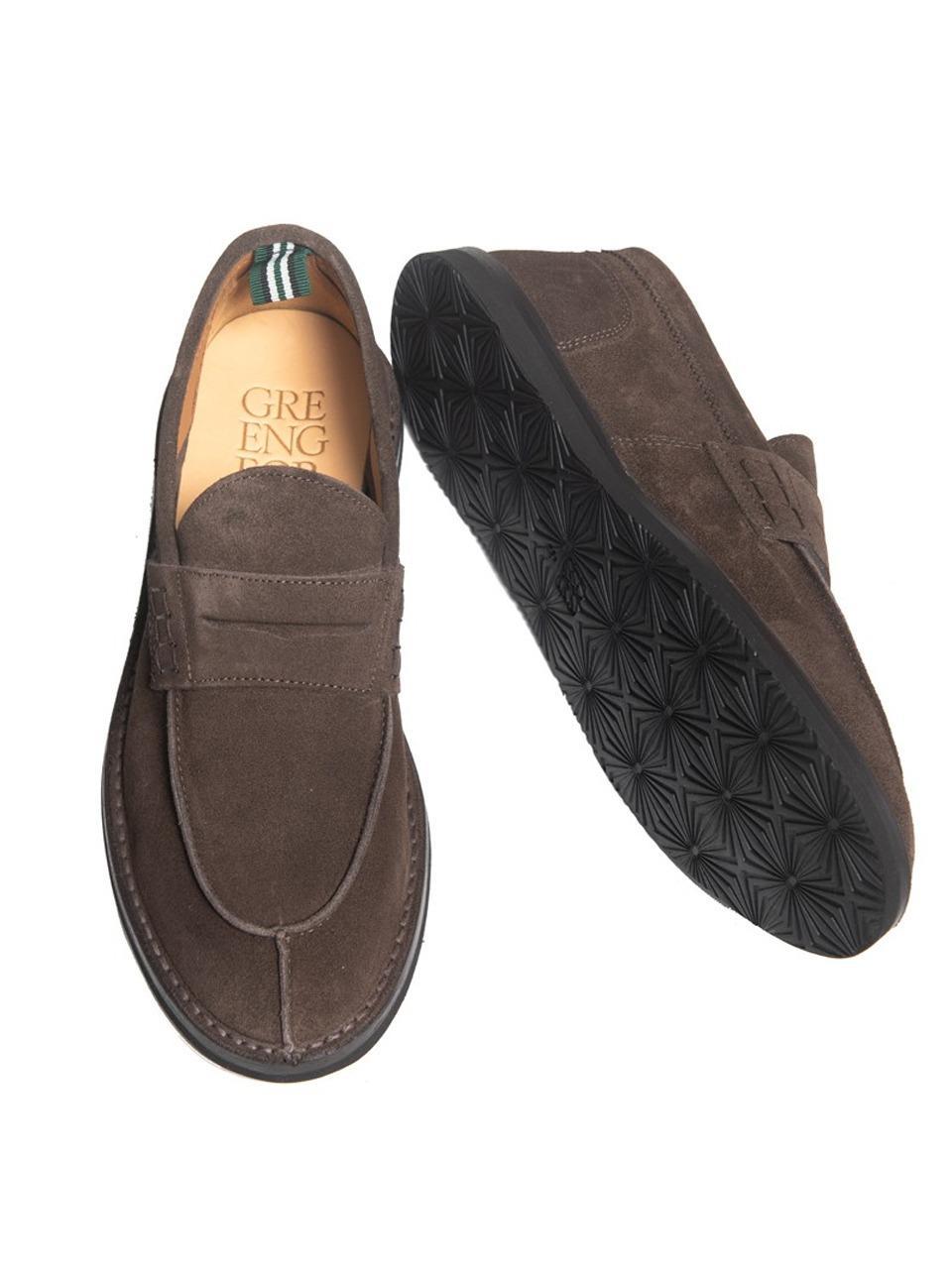 mocassino con passante ideal suola in gomma 1013 LIGTHT.MORO GREEN GEORGE