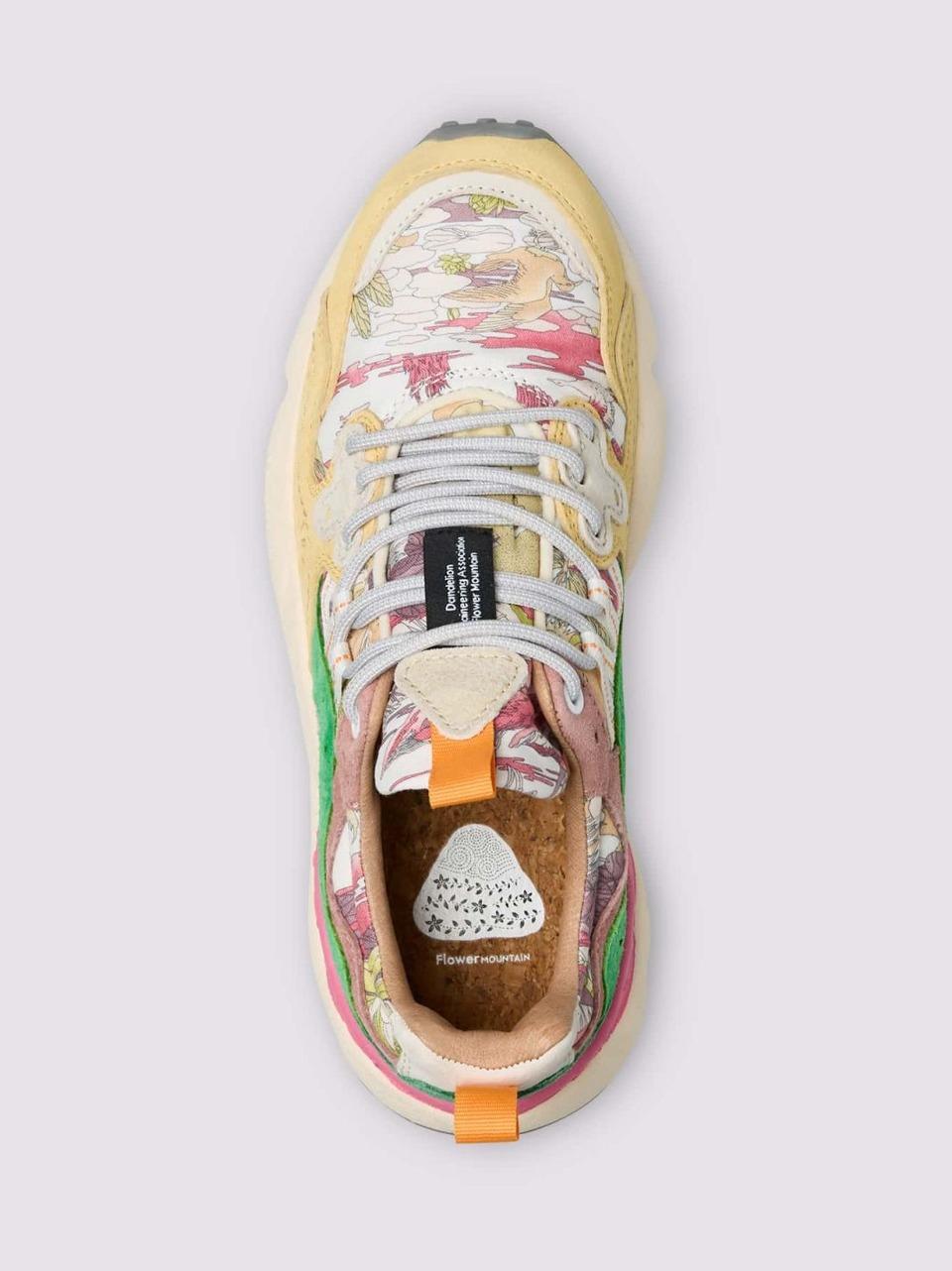 sneakers yamano3 floreale YAMANO31M45 SALMONE FLOWER MOUNTAIN