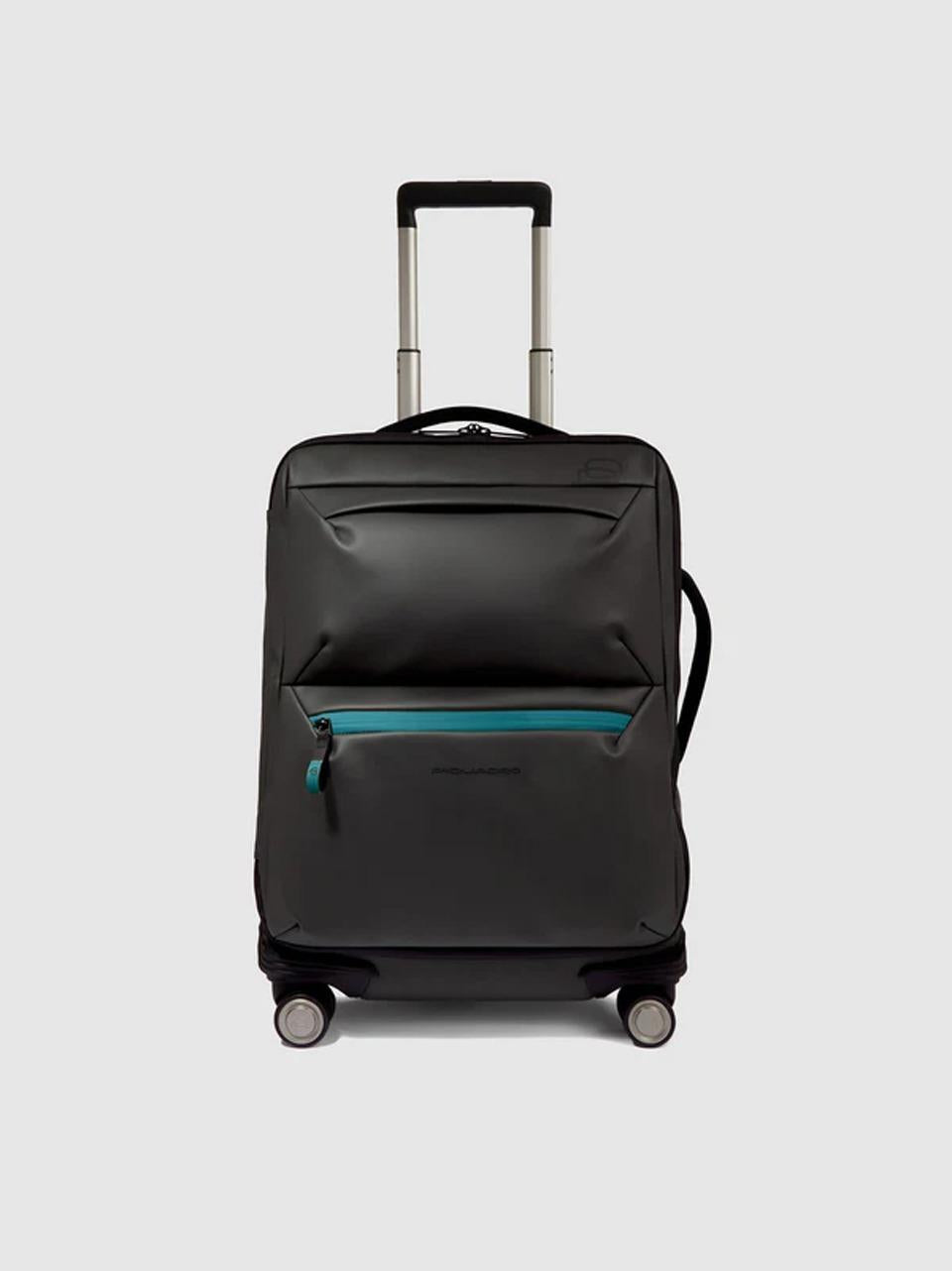 valigia trolley da cabina gommata BV6377C2OW NERO PIQUADRO