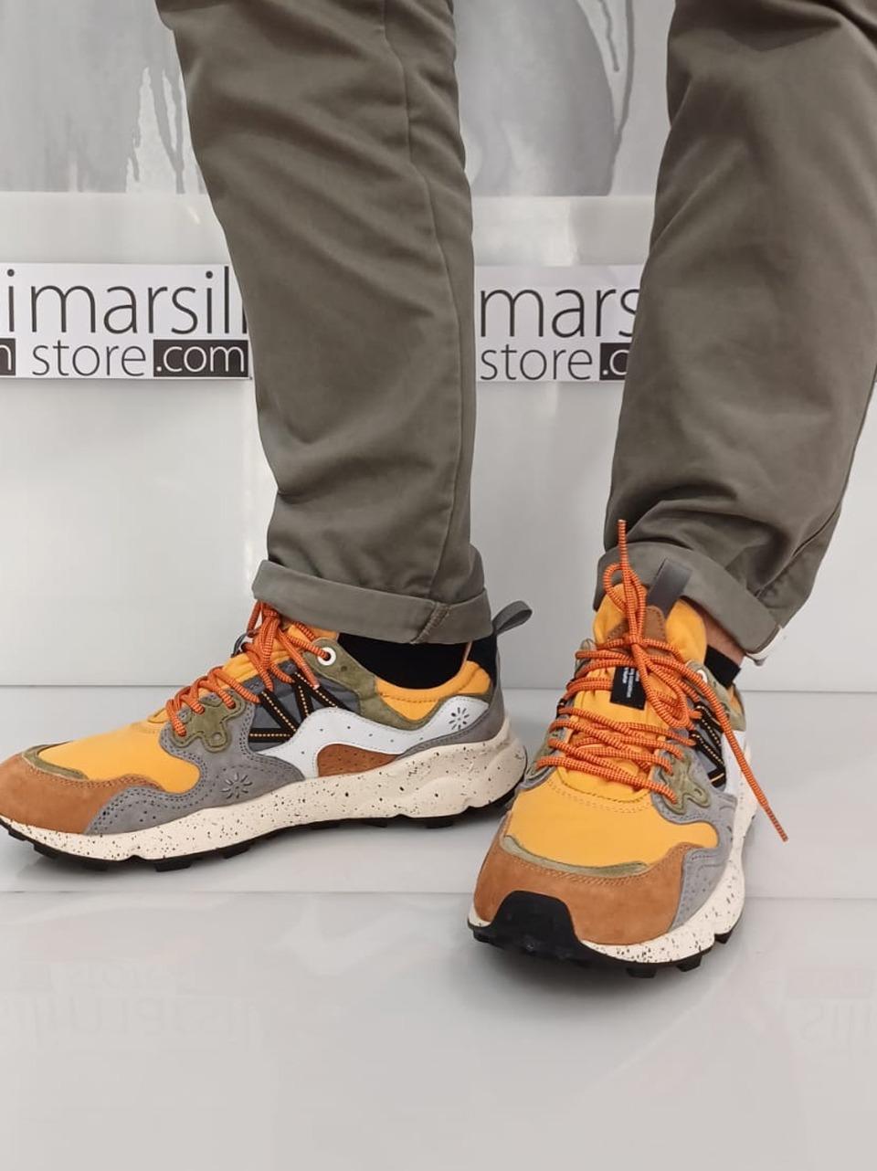 sneakers yamano 3 YAMANO33D84 ARANCIO FLOWER MOUNTAIN
