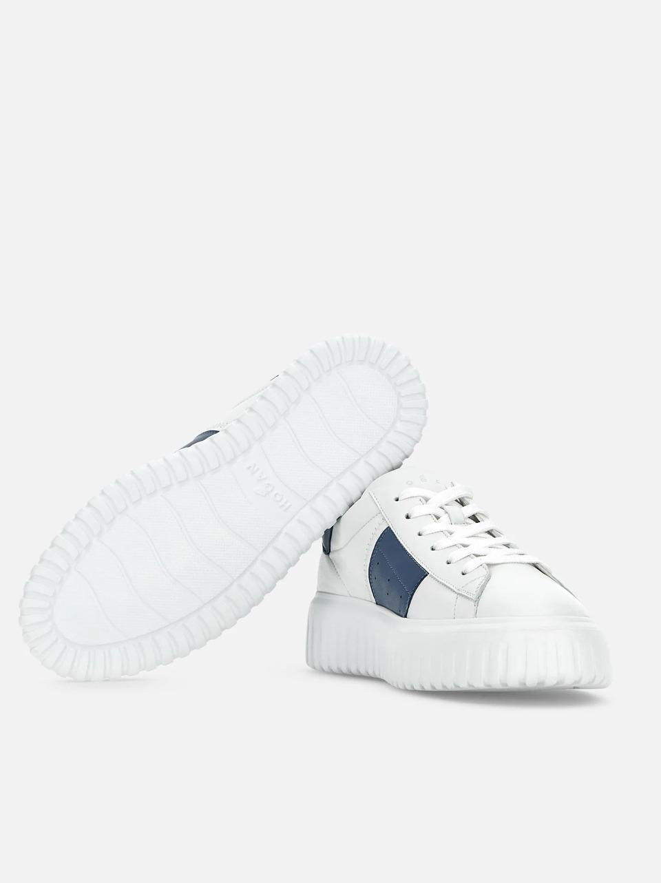 sneakers H-Stripes con banda HXM6450FO70LE9144T BIANCO AVIO HOGAN