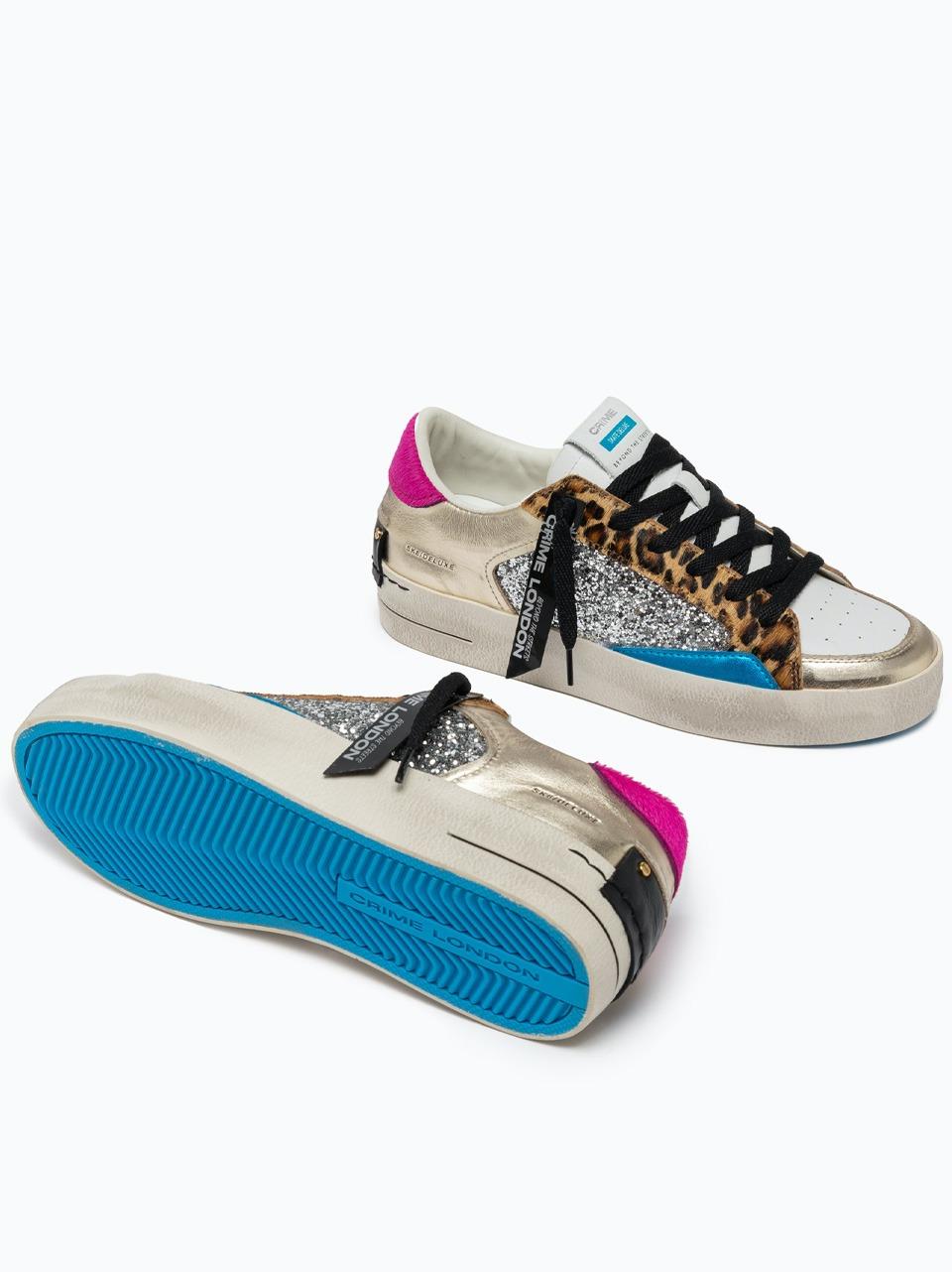 snekers skate de lux 21101 ARGENTO CRIME