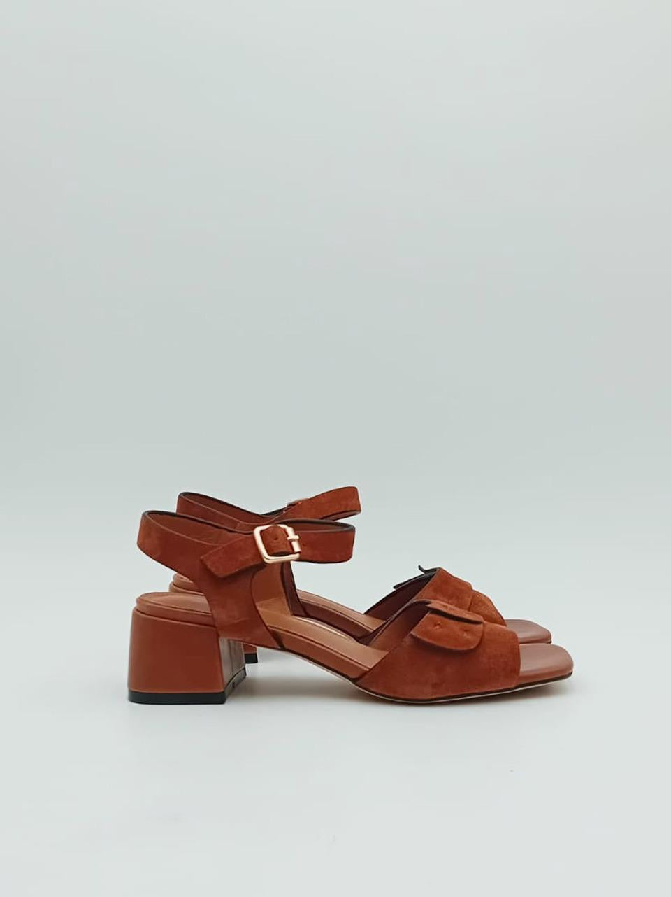 sandalo tacco h 50mm LEA C RUGGINE miss olivia
